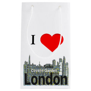 Ik hoor London Word Art Klein Cadeauzakje