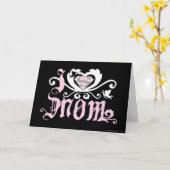 Ik hoor mama roze kaart (Gele Bloem)