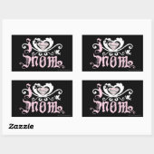 Ik hoor mama roze rechthoekige sticker (Vel)