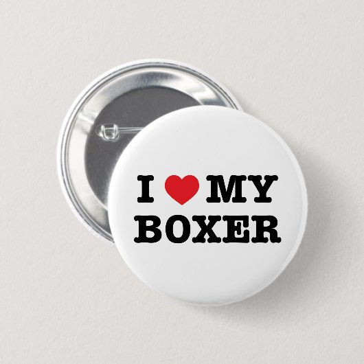Ik hoor mijn Boxer Button (Voorkant /achterkant)