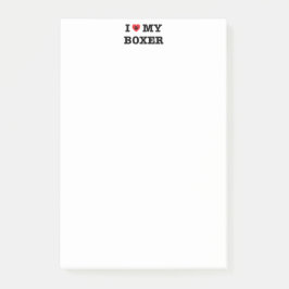 Ik hoor mijn boxer post-it® notes