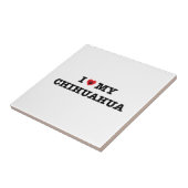 Ik hoor mijn Chihuahua Tegeltje (Zijkant)