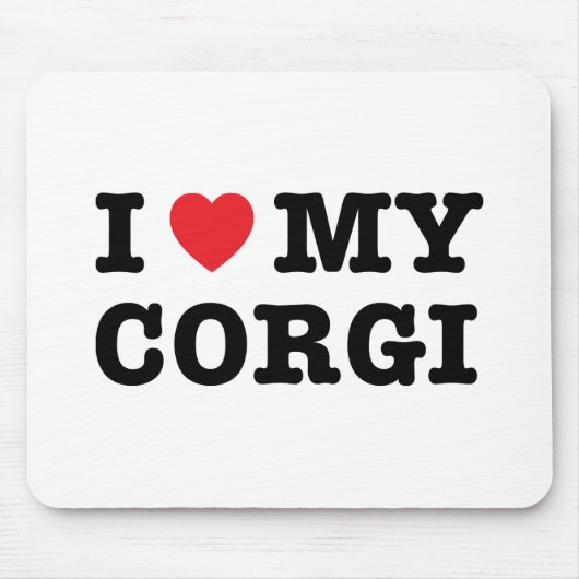 Ik hoor mijn Corgi Mousepad Muismat (Voorkant)