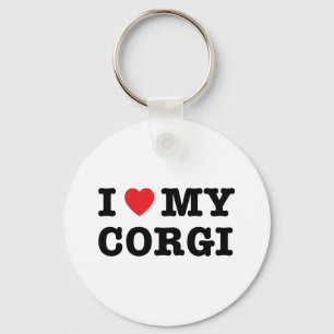 Ik hoor mijn Corgi-Sleutelhanger Sleutelhanger