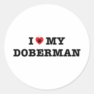 Ik hoor mijn Doberman Sticker