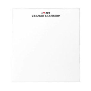 Ik hoor mijn Duitse Shepherd notebook Notitieblok