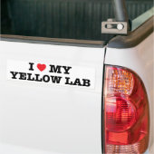 Ik hoor mijn gele Bumpersticker (Op Truck)