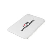 Ik hoor mijn grenscollie badmat (Gekanteld)