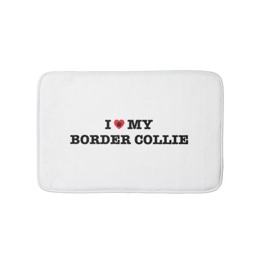 Ik hoor mijn grenscollie badmat (Voorkant)