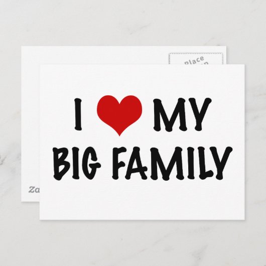 Ik hoor mijn grote familie briefkaart (Voorkant / Achterkant)
