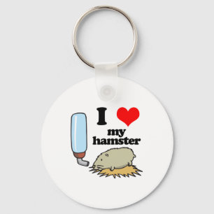 Ik hoor mijn hamster sleutelhanger