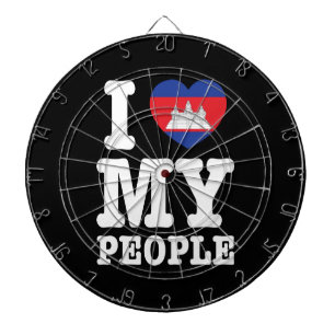 Ik hoor mijn Khmer-mensen Dartbord