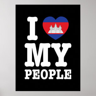 Ik hoor mijn Khmer-mensen Poster