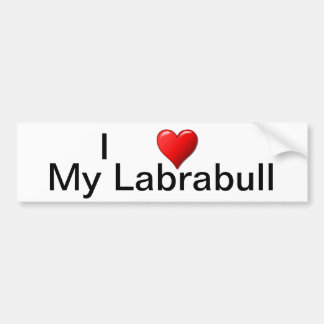 Ik hoor mijn labrabull bumpersticker
