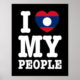 Ik hoor mijn Laotiaanse mensen Poster