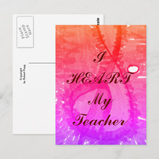 "Ik hoor mijn leraar" appreciatie briefkaart