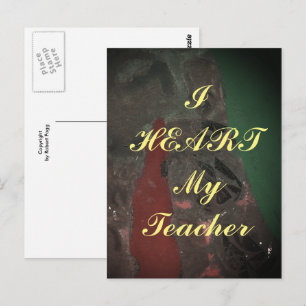 "Ik hoor mijn leraar" appreciatie briefkaart