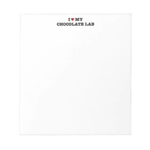 Ik hoor mijn Notitieblok van het Chocolate Lab