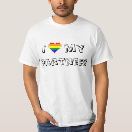 Ik hoor mijn partner! t-shirt (Voorkant)