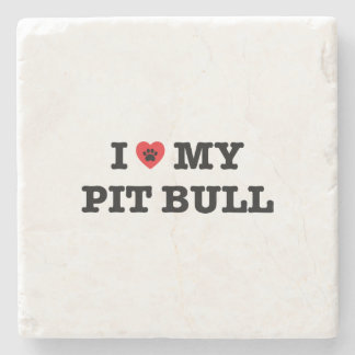 Ik hoor mijn pitbull stenen onderzetter