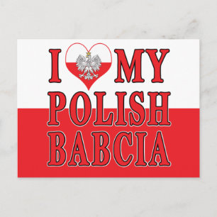 Ik hoor mijn Poolse Babcia Briefkaart