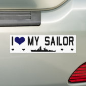 Ik hoor mijn Sailor Bumptersticker Bumpersticker (Op auto)