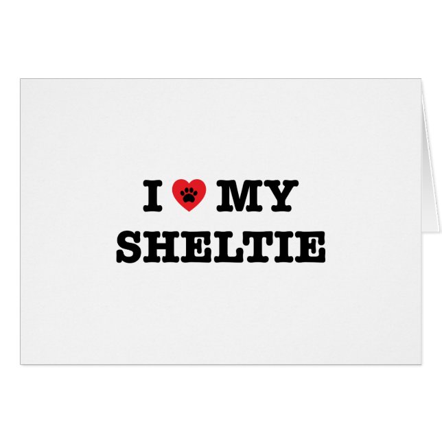 Ik hoor mijn Sheltie (Voorkant Horizontaal)