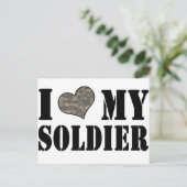 Ik hoor mijn soldaat briefkaart (Staand voorkant)