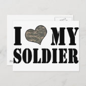 Ik hoor mijn soldaat briefkaart (Voorkant / Achterkant)