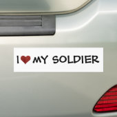 Ik hoor mijn Soldaat-Bumpersticker Bumpersticker (Op auto)