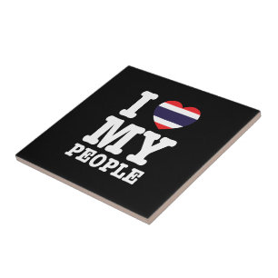 Ik hoor mijn Thaise mensen Tegeltje