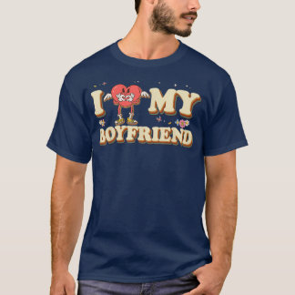 Ik hoor mijn vriendin Valentijn Groovy Couple T-shirt
