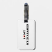 Ik hoor mijn Weimaraner Bagagelabel (Achterkant verticaal)