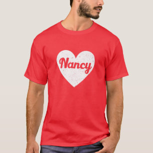 Ik hoor Nancy - eerste namen en harten, ik hou van T-shirt
