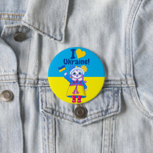 Ik hoor Oekraïne! - Cute Fundraiser Button Pin