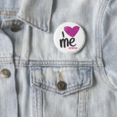 Ik hoor Paars Ronde Button 5,7 Cm (In situ)