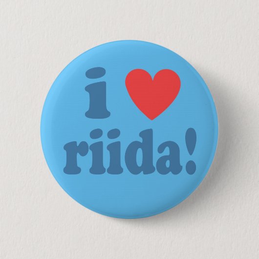 Ik hoor Riida. Ronde Button 5,7 Cm (Voorkant)