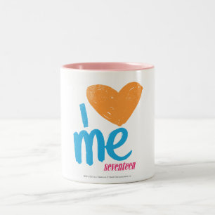 Ik hoor Sinaasappel/Aqua Tweekleurige Koffiemok