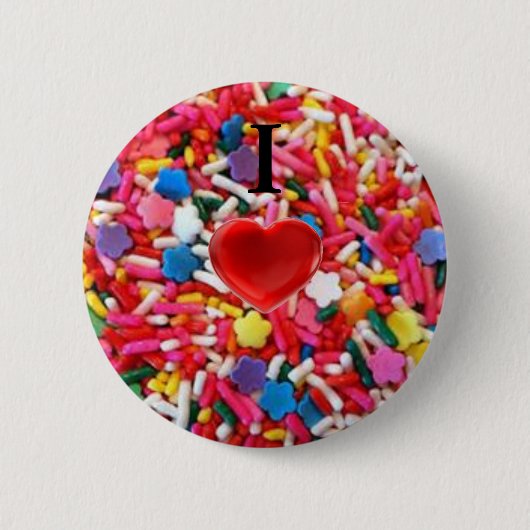 Ik hoor Sprinkles/ik hou van Sprinkles Button (Voorkant)