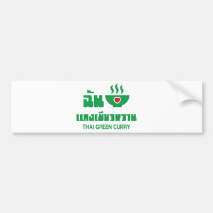 Ik hoor Thai Green Curry Bumpersticker