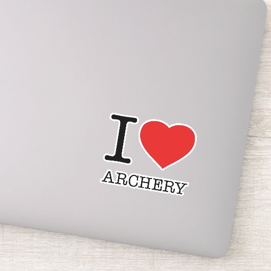 IK HOOR VAN ARCHERY STICKER (Detail)