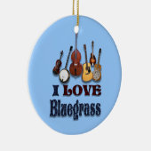 IK HOOR VAN BLUEGRASS KERAMISCH ORNAMENT (Rechts)