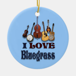 IK HOOR VAN BLUEGRASS KERAMISCH ORNAMENT