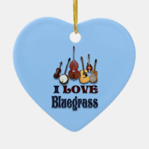 IK HOOR VAN BLUEGRASS KERAMISCH ORNAMENT