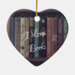 IK HOOR VAN BOOKS HEART ORNAMENT