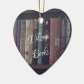 IK HOOR VAN BOOKS HEART ORNAMENT (Links)