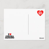 IK HOOR VAN CONTRA DANCING BRIEFKAART (Achterkant)