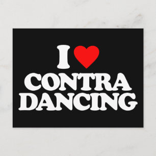 IK HOOR VAN CONTRA DANCING BRIEFKAART