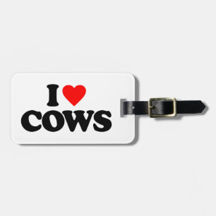 IK HOOR VAN COWS BAGAGELABEL
