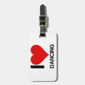 IK HOOR VAN DANCING HEART BAGAGELABEL (Voorkant verticaal)
